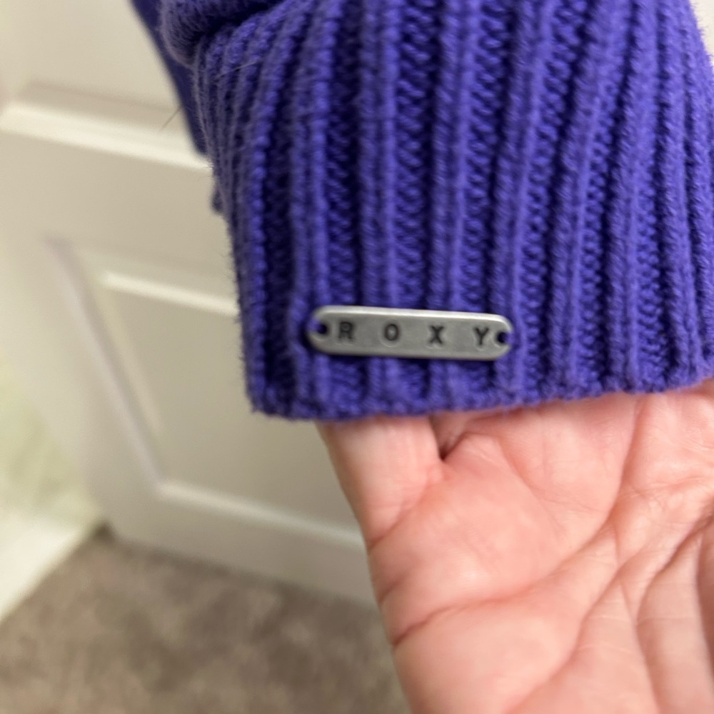 Roxy Purple Ribbed Knit Top - Picture 4 of 4
